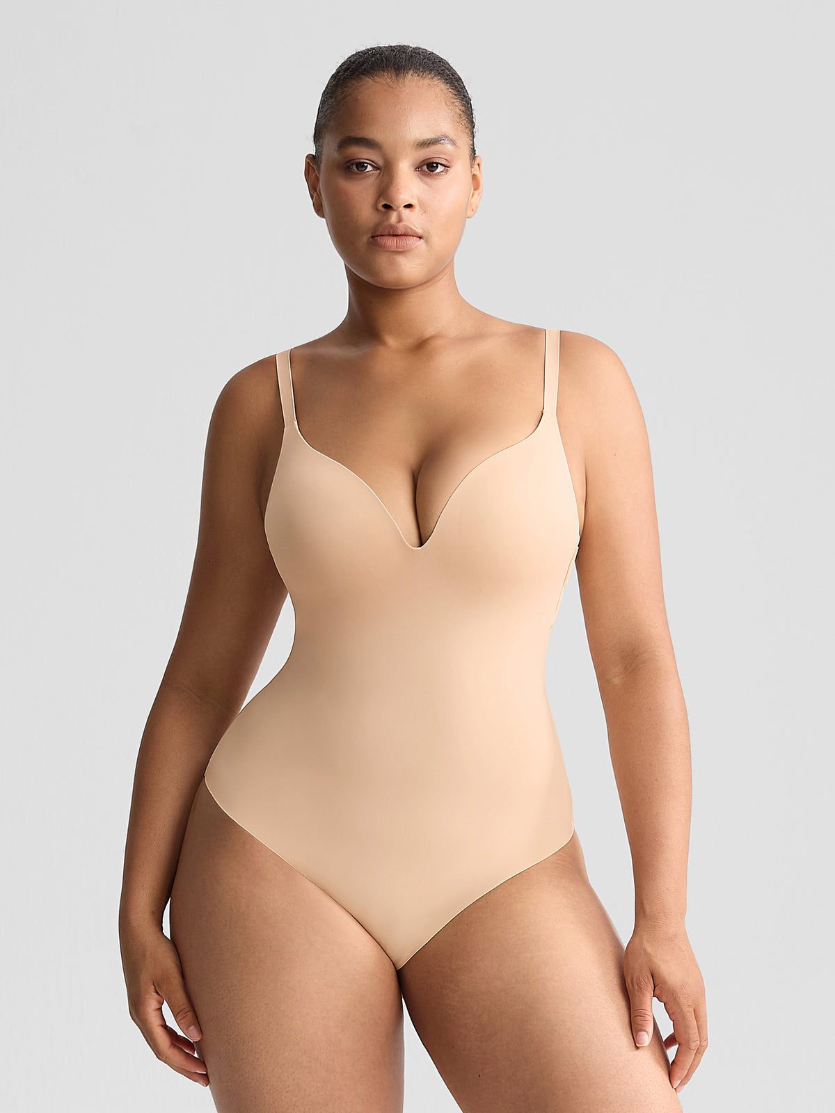 Wholesale Padded V-Neck Everyday Brief Bodysuit