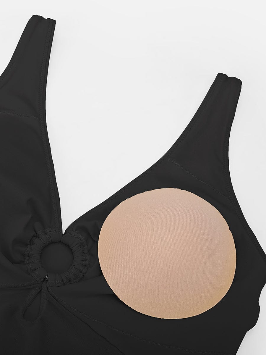 Wholesale Waist Shaping Mesh Eco Lining Ruched Brief One Piece Swimsuit with Pads