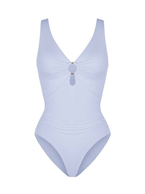 Wholesale Waist Shaping Mesh Eco Lining Ruched Brief One Piece Swimsuit with Pads