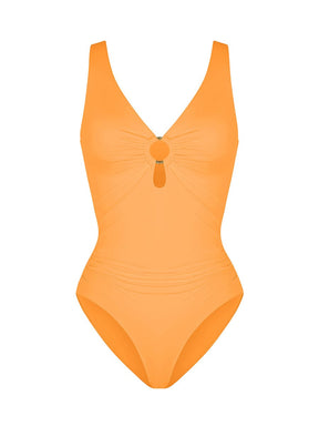 Wholesale Waist Shaping Mesh Eco Lining Ruched Brief One Piece Swimsuit with Pads