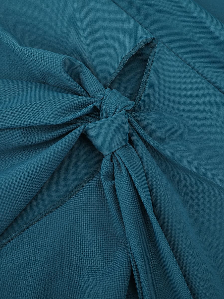 Wholesale Deep V Ruched Shaping Mesh One Piece Swimsuit with Removable Pads