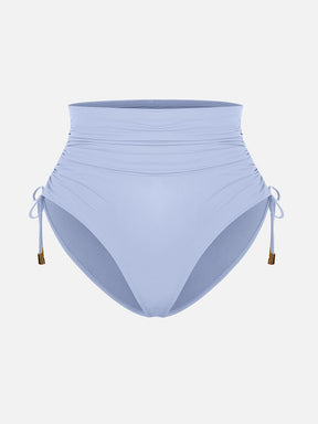 Wholesale Deep V Metal Ring Drawstring Tummy Control Swimsuit with Removable Pads