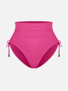 Wholesale Deep V Metal Ring Drawstring Tummy Control Swimsuit with Removable Pads