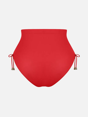 Wholesale Deep V Metal Ring Drawstring Tummy Control Swimsuit with Removable Pads