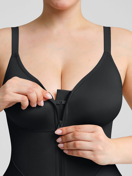 Wholesale Wide Elastic Fajas Colombianas Full Bust Compression Tummy Control Body Shaper
