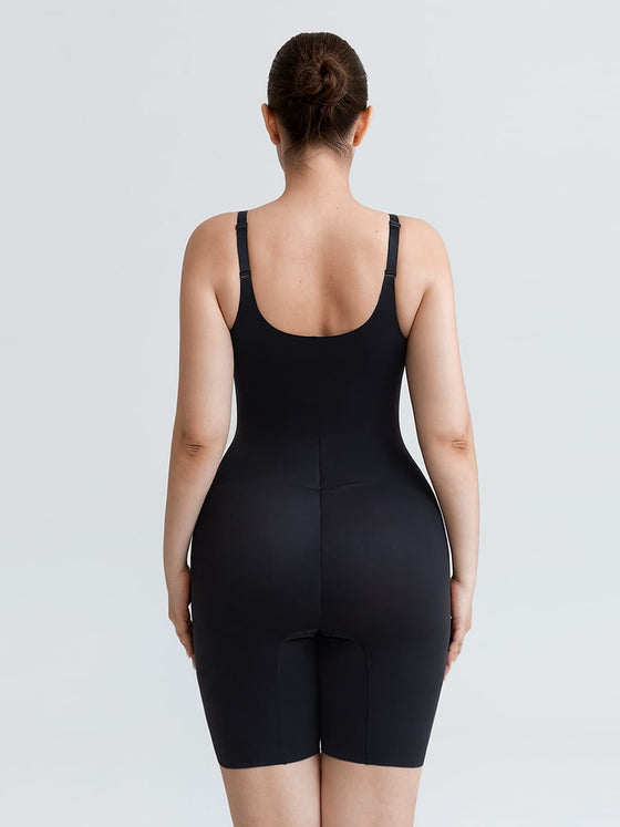 Wholesale Liquid LYCRA™ Light Control V-Neck Traceless Boyshort Bodysuit SPU