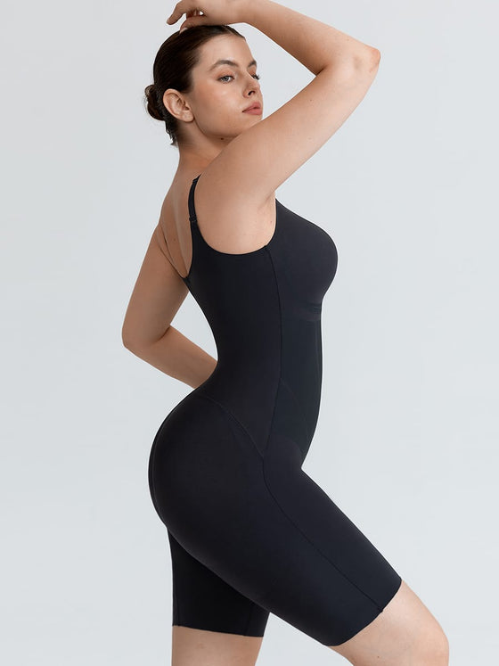 Wholesale Liquid LYCRA™ Light Control V-Neck Traceless Boyshort Bodysuit SPU