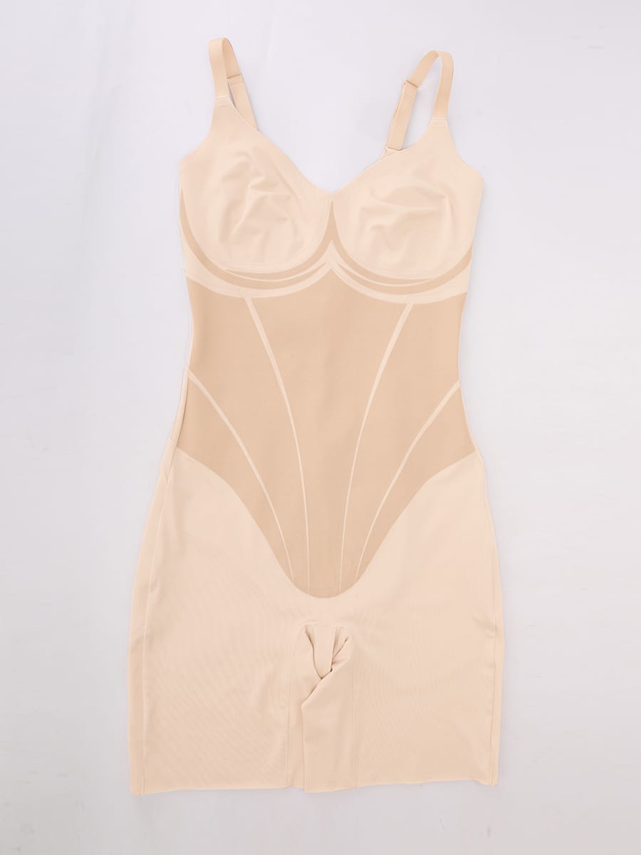Wholesale Liquid LYCRA™ Light Control V-Neck Traceless Boyshort Bodysuit SPU