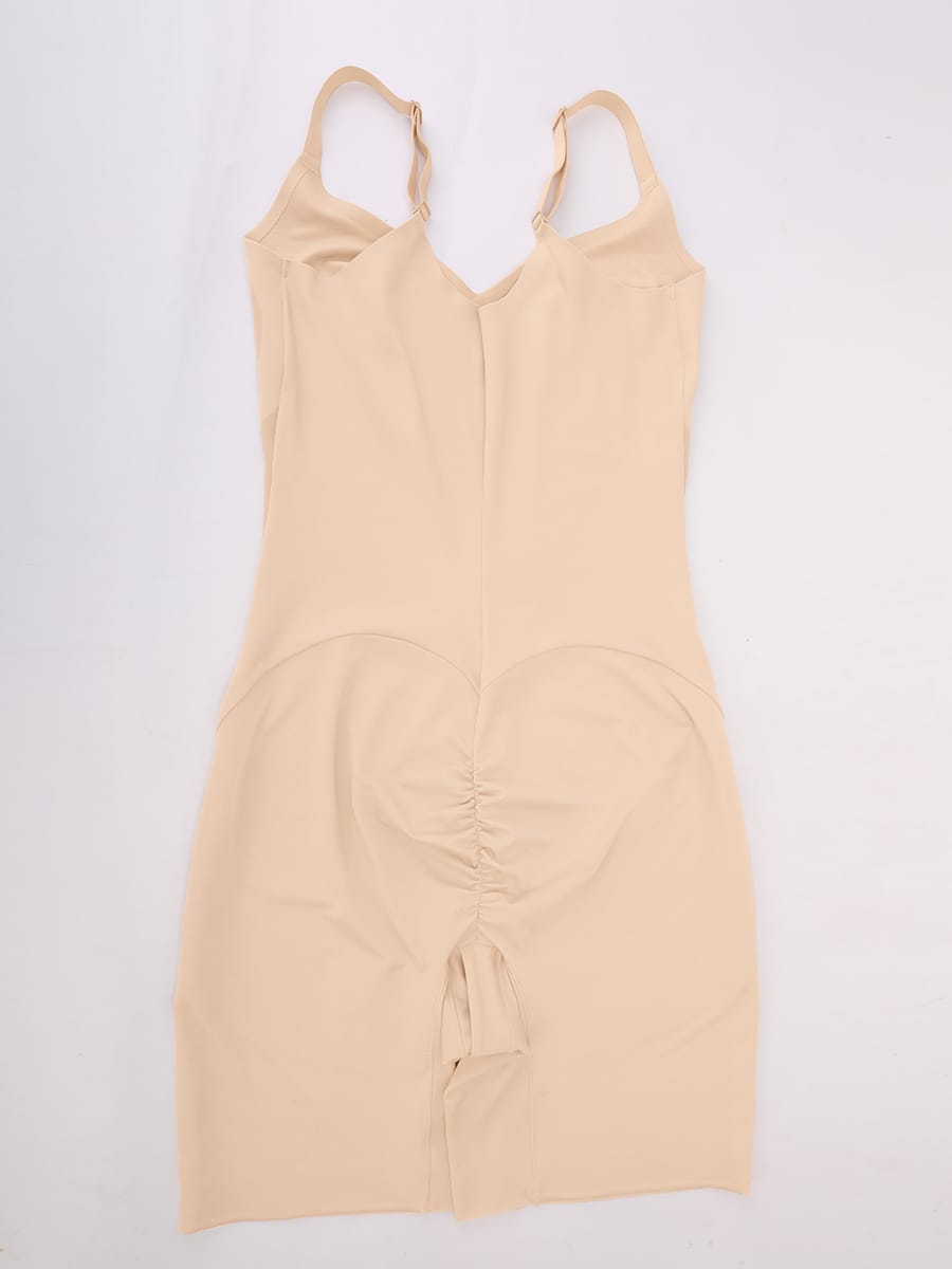 Wholesale Liquid LYCRA™ Light Control V-Neck Traceless Boyshort Bodysuit SPU