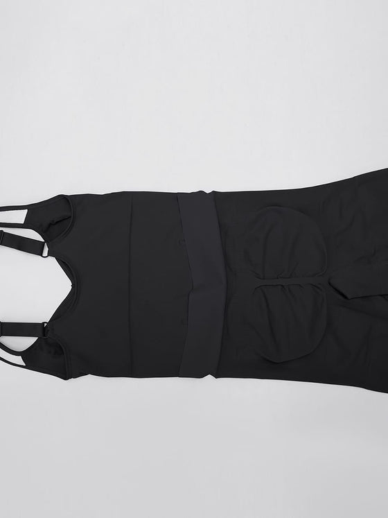 Women’s Open-Back Butt-Lifting Shapewear Bodysuit with Tummy Control & Wide Comfort Straps SPU