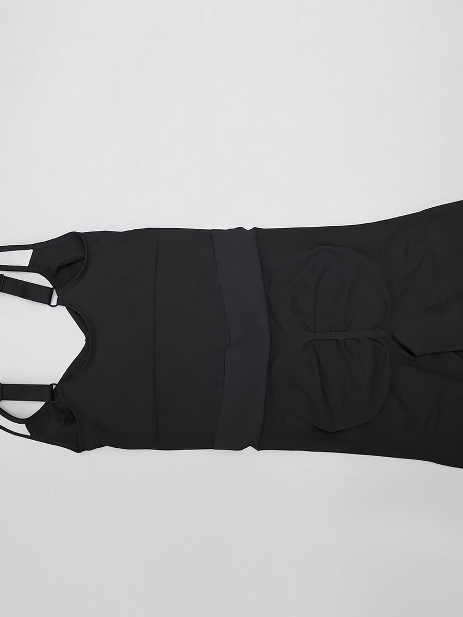 Women’s Open-Back Butt-Lifting Shapewear Bodysuit with Tummy Control & Wide Comfort Straps SPU