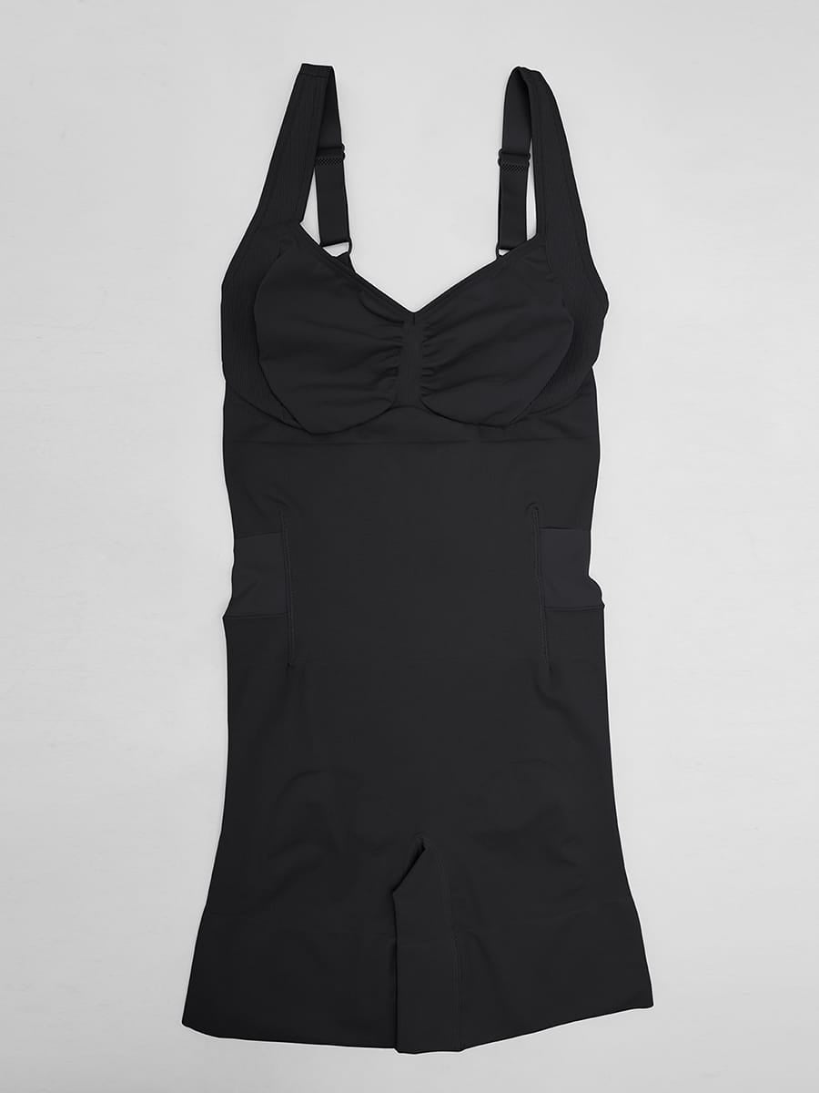 Women’s Open-Back Butt-Lifting Shapewear Bodysuit with Tummy Control & Wide Comfort Straps SPU