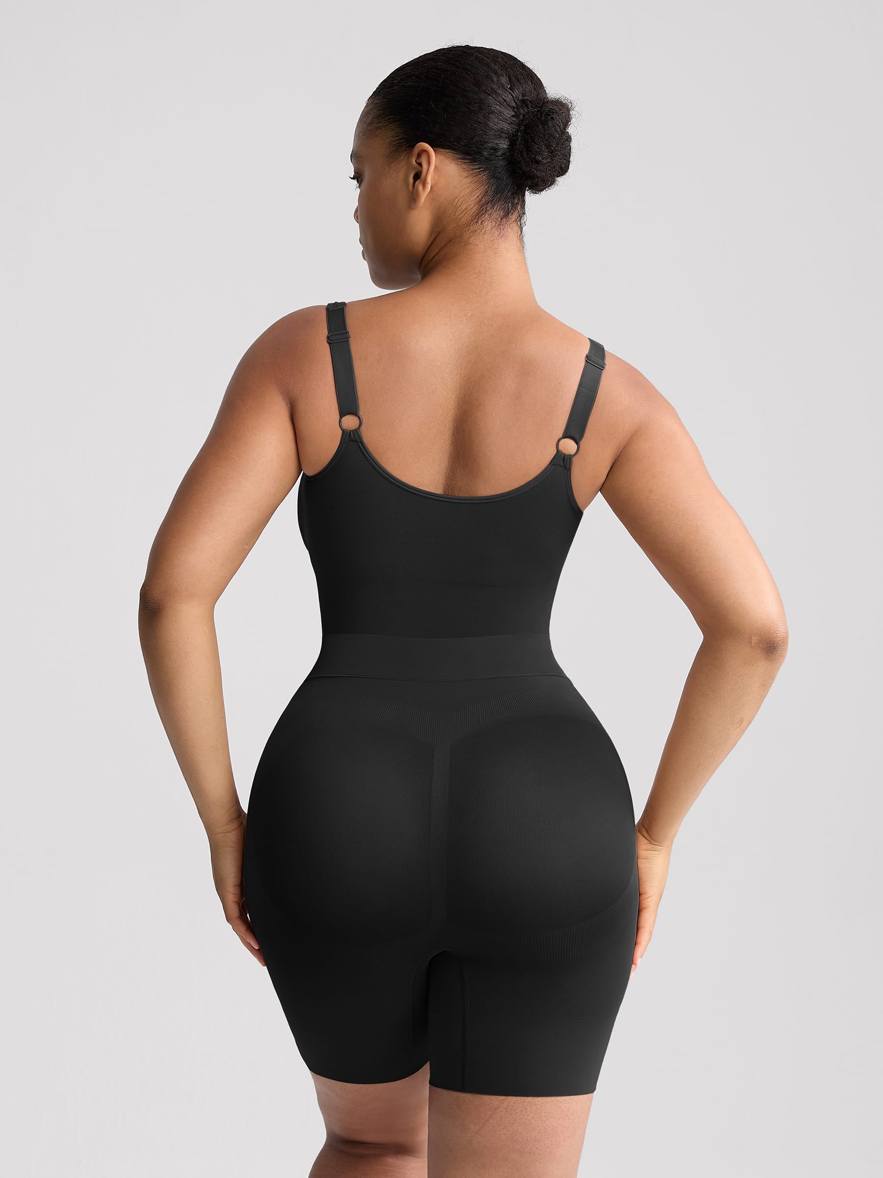 Wholesale Easy-Off Seamless Butt-Lifting Shapewear Bodysuit with Tummy Control & Bathroom Access SPU