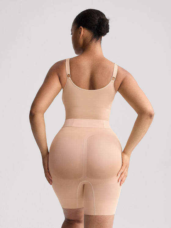 Wholesale Easy-Off Seamless Butt-Lifting Shapewear Bodysuit with Tummy Control & Bathroom Access SPU
