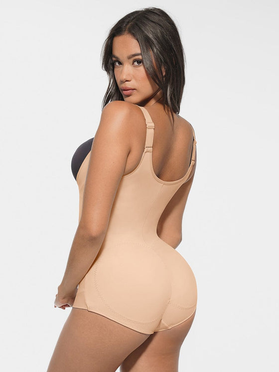 Wholesale High-Elastic Bust Support Antibacterial Crotch Shaping Bodysuit