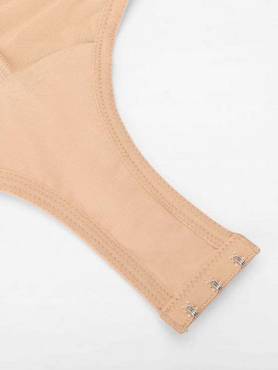 Wholesale High-Elastic Bust Support Antibacterial Crotch Shaping Bodysuit
