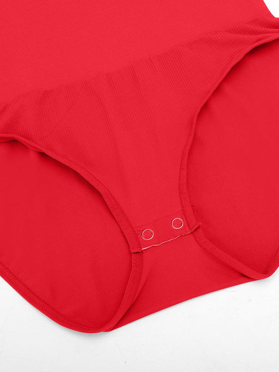 Wholesale Seamless Crew Neck Long Sleeve Tummy Control Snap Crotch Briefs Bodysuit