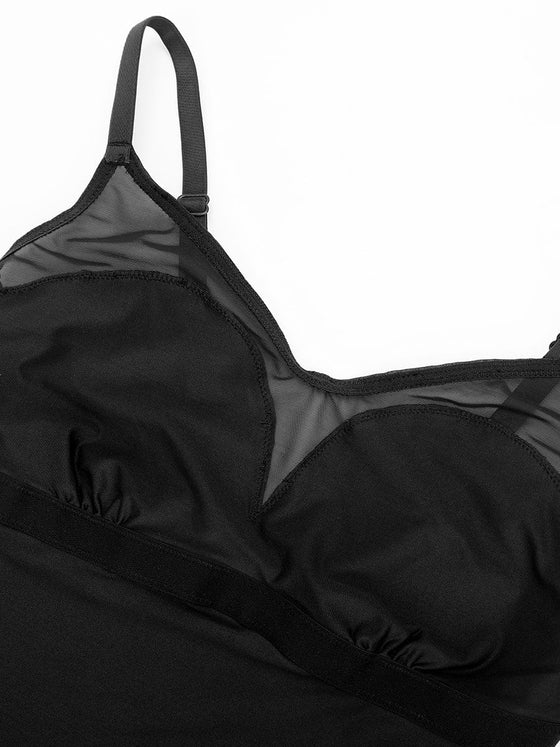 Wholesale Mesh Slip Shapewear Tummy Control Thong Bodysuit