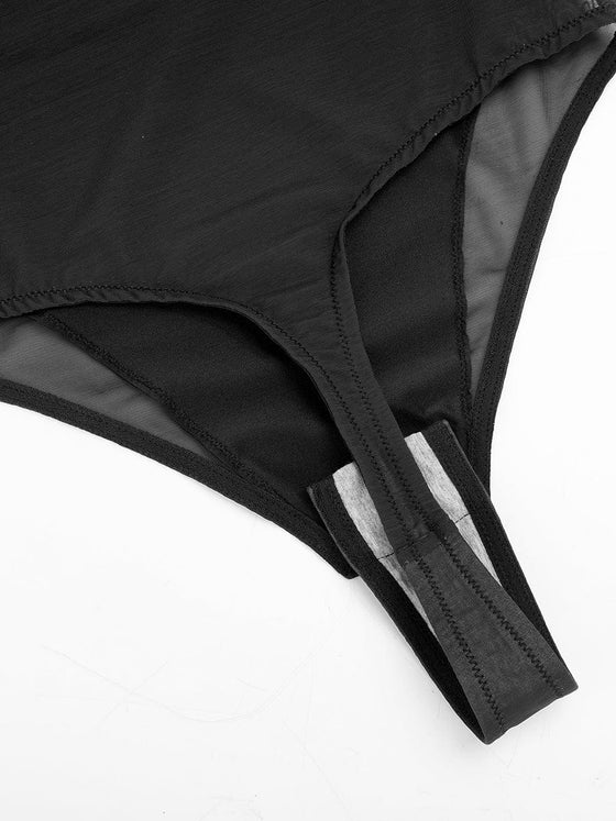 Wholesale Mesh Slip Shapewear Tummy Control Thong Bodysuit