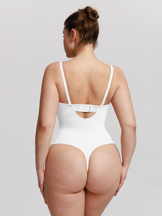 Wholesale One Piece Underwire Strapless Cups Waist And Abdomen Shaping Thong Bodysuit