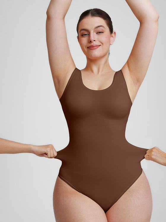 Wholesale🌿 Eco-friendly Seamless Outerwear Belly Control Thong Bodysuit SPU