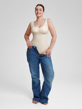 Wholesale🌿 Eco-friendly Seamless Outerwear Belly Control Thong Bodysuit SPU