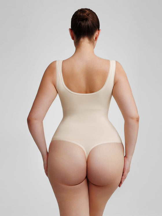 Wholesale🌿 Eco-friendly Seamless Outerwear Belly Control Thong Bodysuit SPU