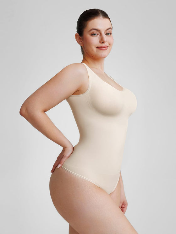 Wholesale🌿 Eco-friendly Seamless Outerwear Belly Control Thong Bodysuit SPU