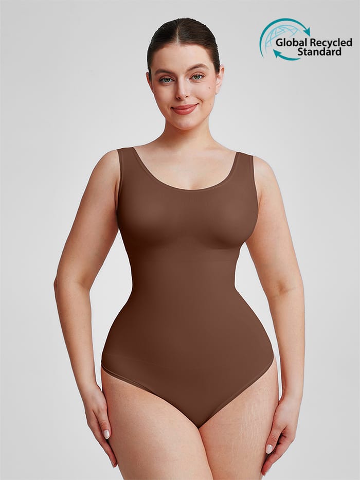 Wholesale🌿 Eco-friendly Seamless Outerwear Belly Control Thong Bodysuit SPU