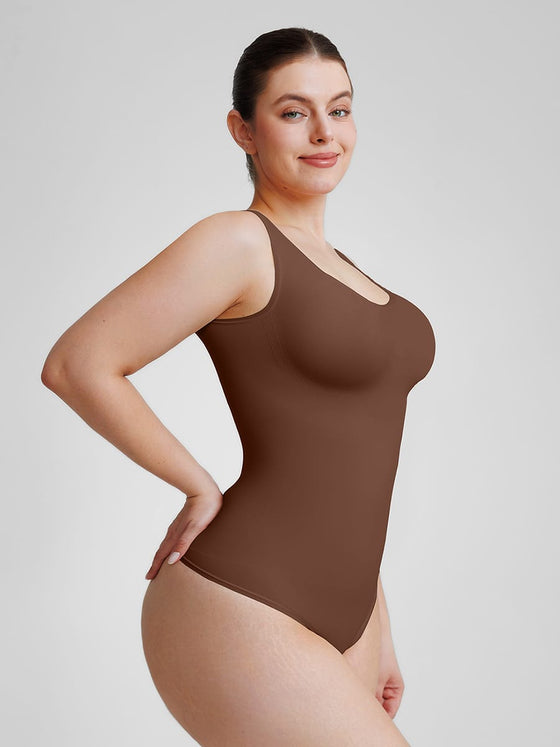 Wholesale🌿 Eco-friendly Seamless Outerwear Belly Control Thong Bodysuit SPU