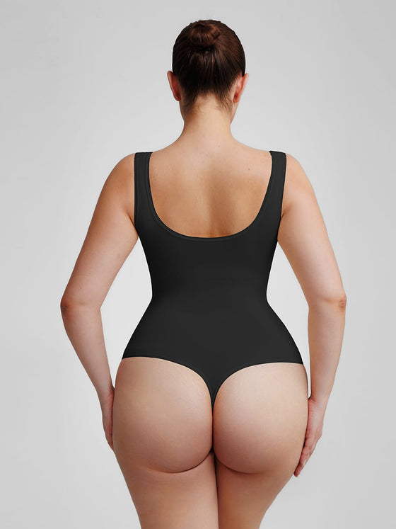 Wholesale🌿 Eco-friendly Seamless Outerwear Belly Control Thong Bodysuit SPU