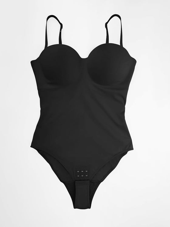 Wholesale Seamless Underwire Half Cup Shapewear Bodysuit with Removable Pads SPU