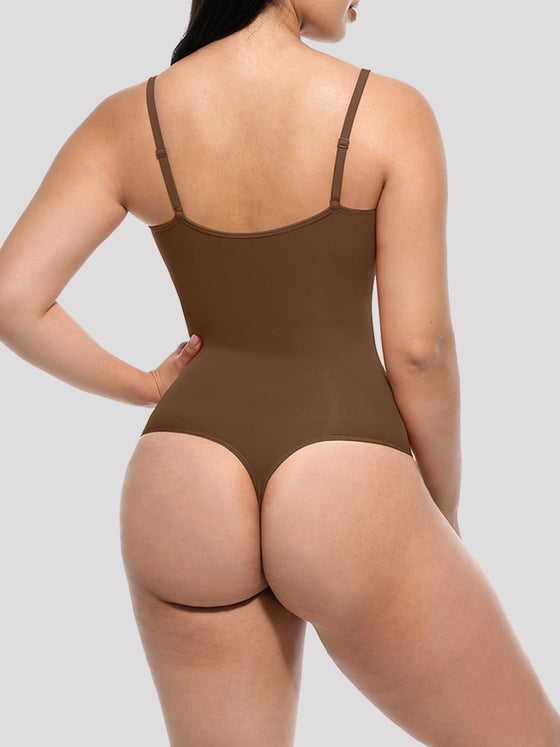 Wholesale Seamless Covered Bust Jumpsuit Thong Bodysuit SPU