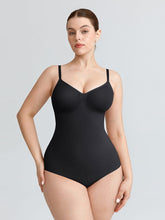 Wholesale Seamless V Neck Ruched Bust Tummy Control Thong Shaping Bodysuit SPU