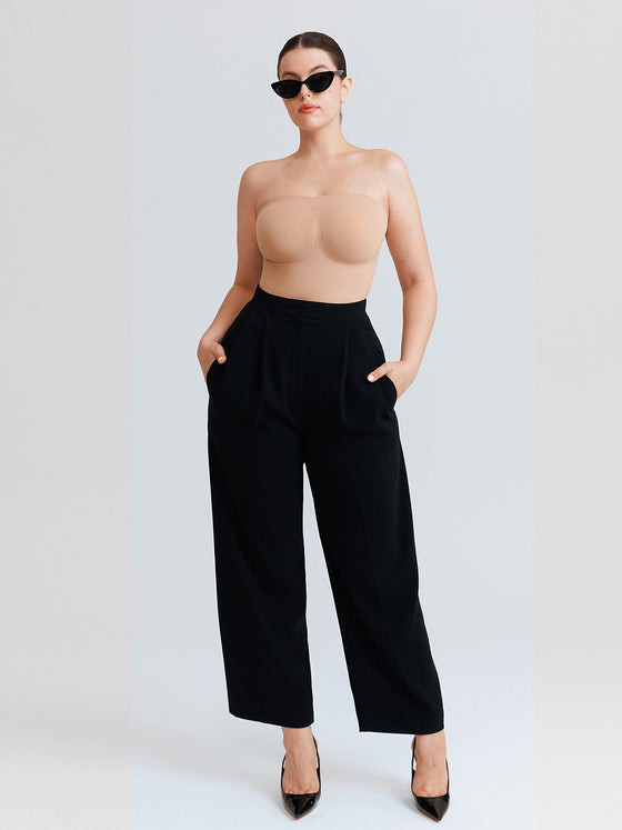 Wholesale Seamless Buttery Soft Strapless Tummy Control  Thong Bodysuit SPU