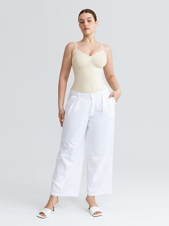 Wholesale Seamless V Neck Ruched Bust Tummy Control Thong Shaping Bodysuit SPU
