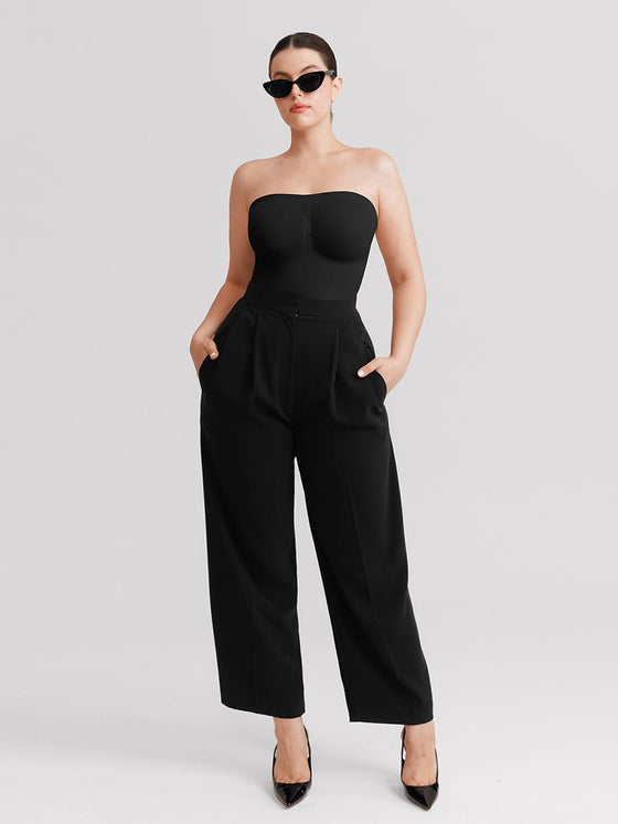 Wholesale Seamless Buttery Soft Strapless Tummy Control  Thong Bodysuit SPU