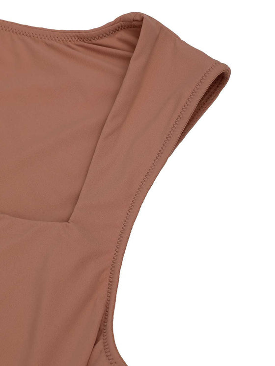 Wholesale Shapewear Sleeveless Square Neck Waist Shaping Bodysuit SPU