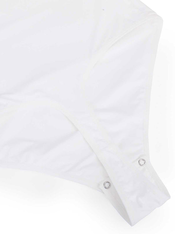 Wholesale Shapewear Short Sleeve Crew Neck Snap Gusset Bodysuit SPU