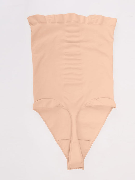 Wholesale Seamless Buttery Soft Strapless Tummy Control  Thong Bodysuit SPU