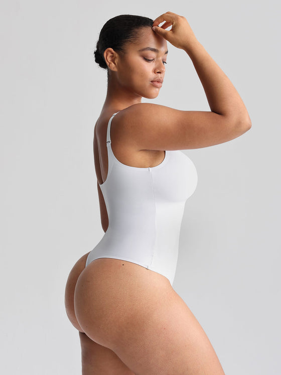 Wholesale Unlined Plunge Thong Bodysuit with No Panty Lines SPU