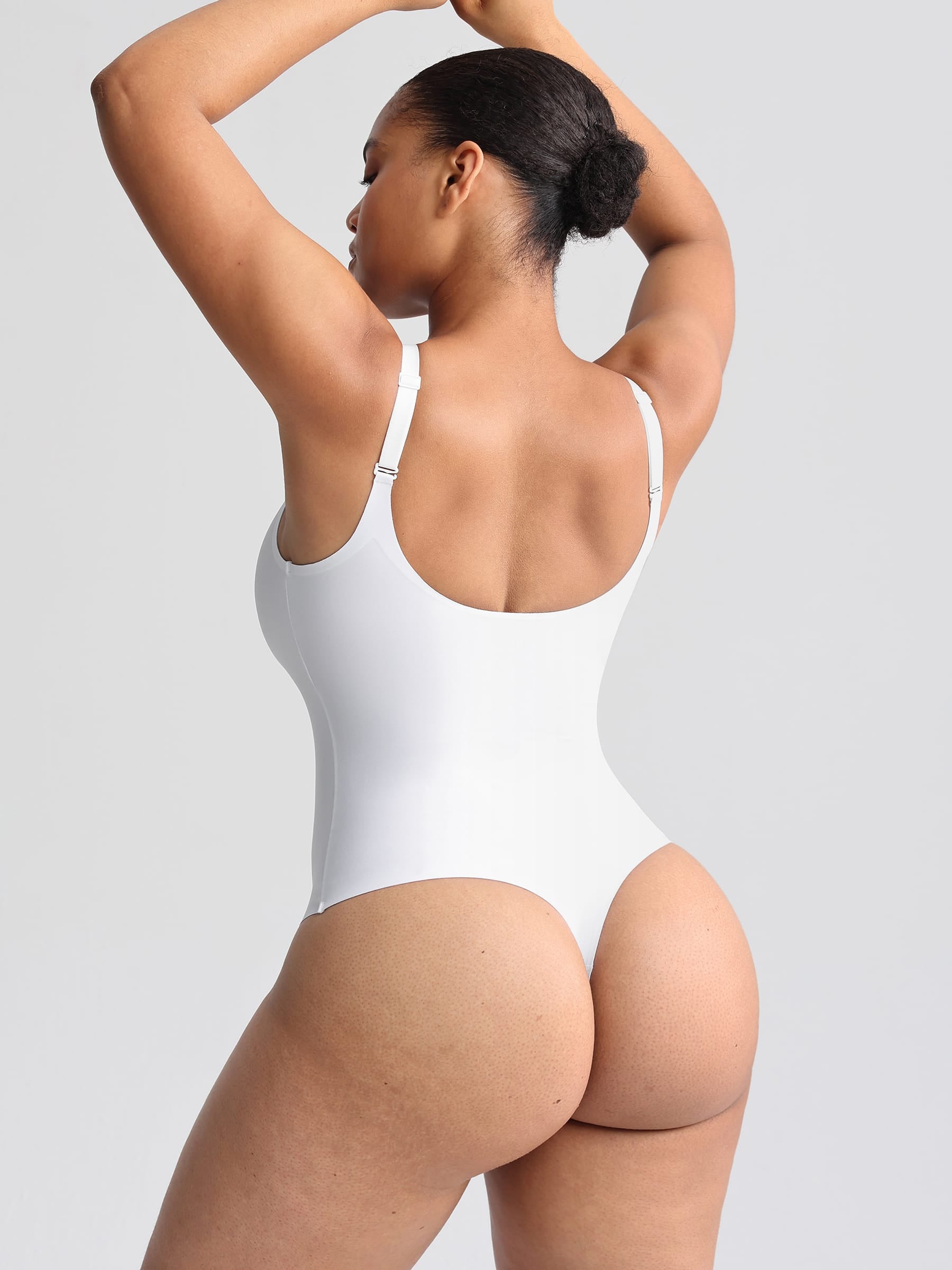 Wholesale Unlined Plunge Thong Bodysuit with No Panty Lines SPU