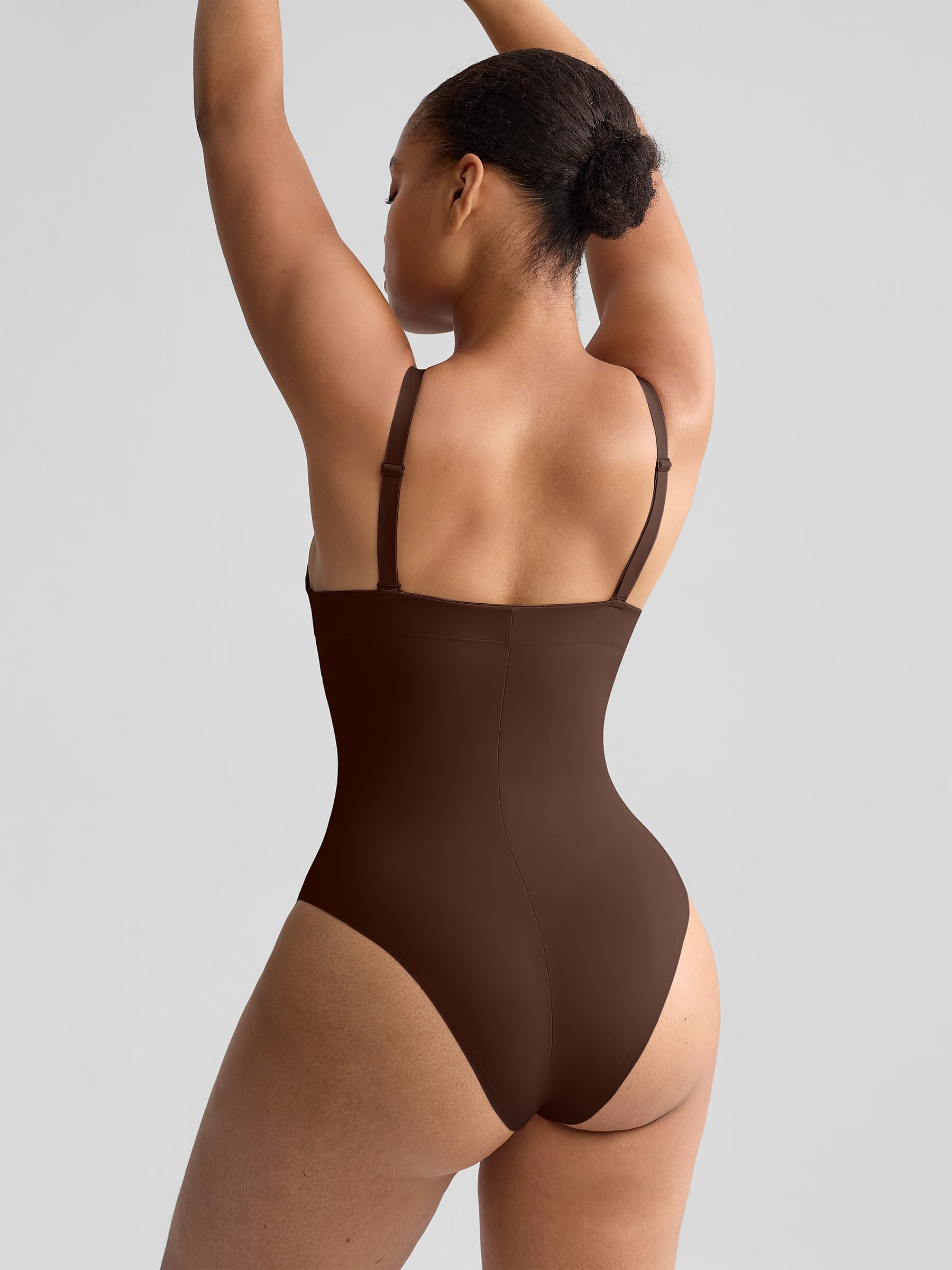 Wholesale Padded V-Neck Thong Bodysuit SPU