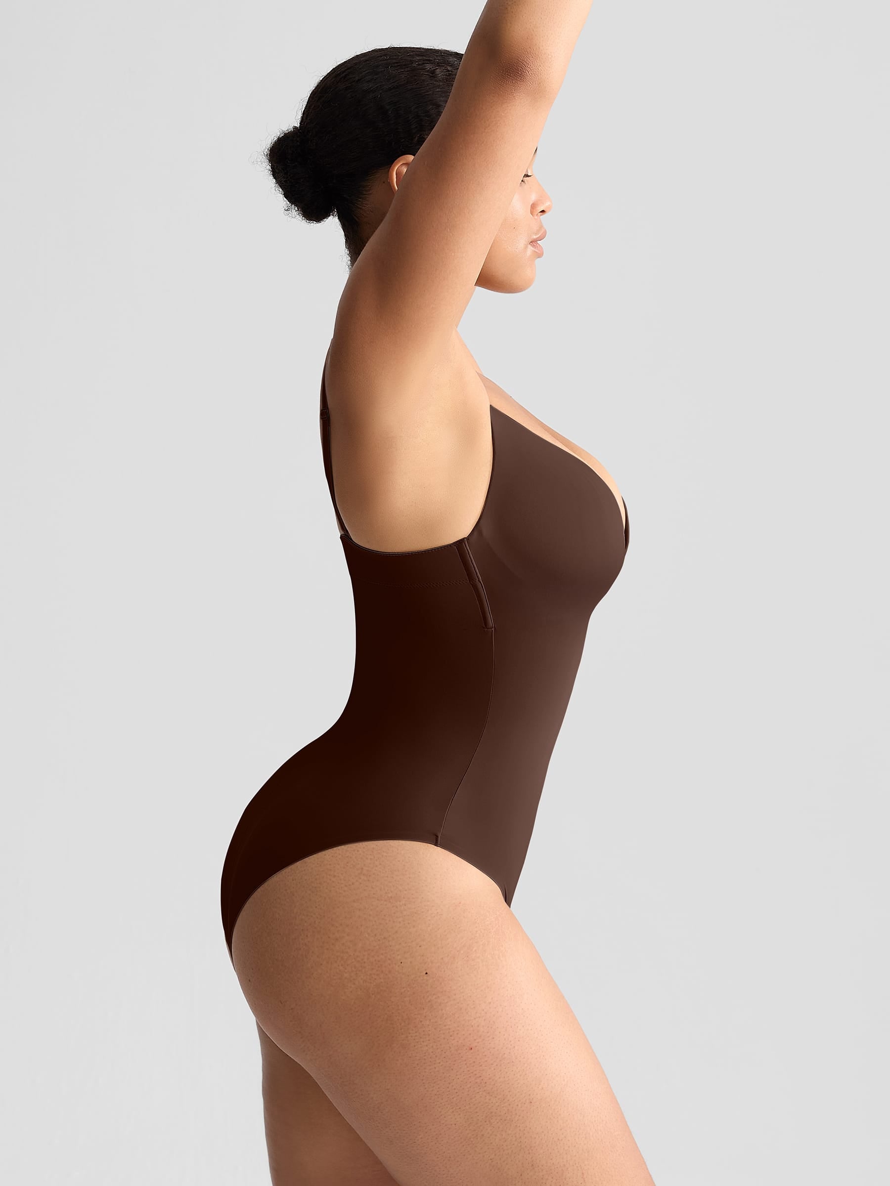 Wholesale Padded V-Neck Thong Bodysuit SPU