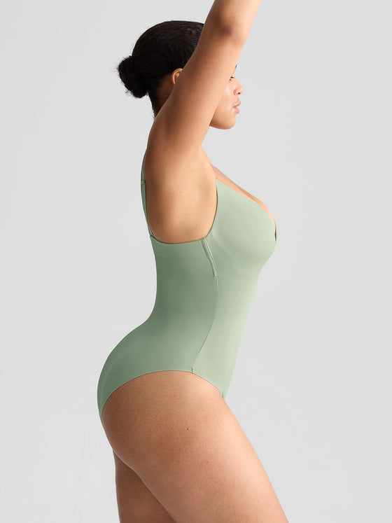 Wholesale Padded V-Neck Thong Bodysuit SPU
