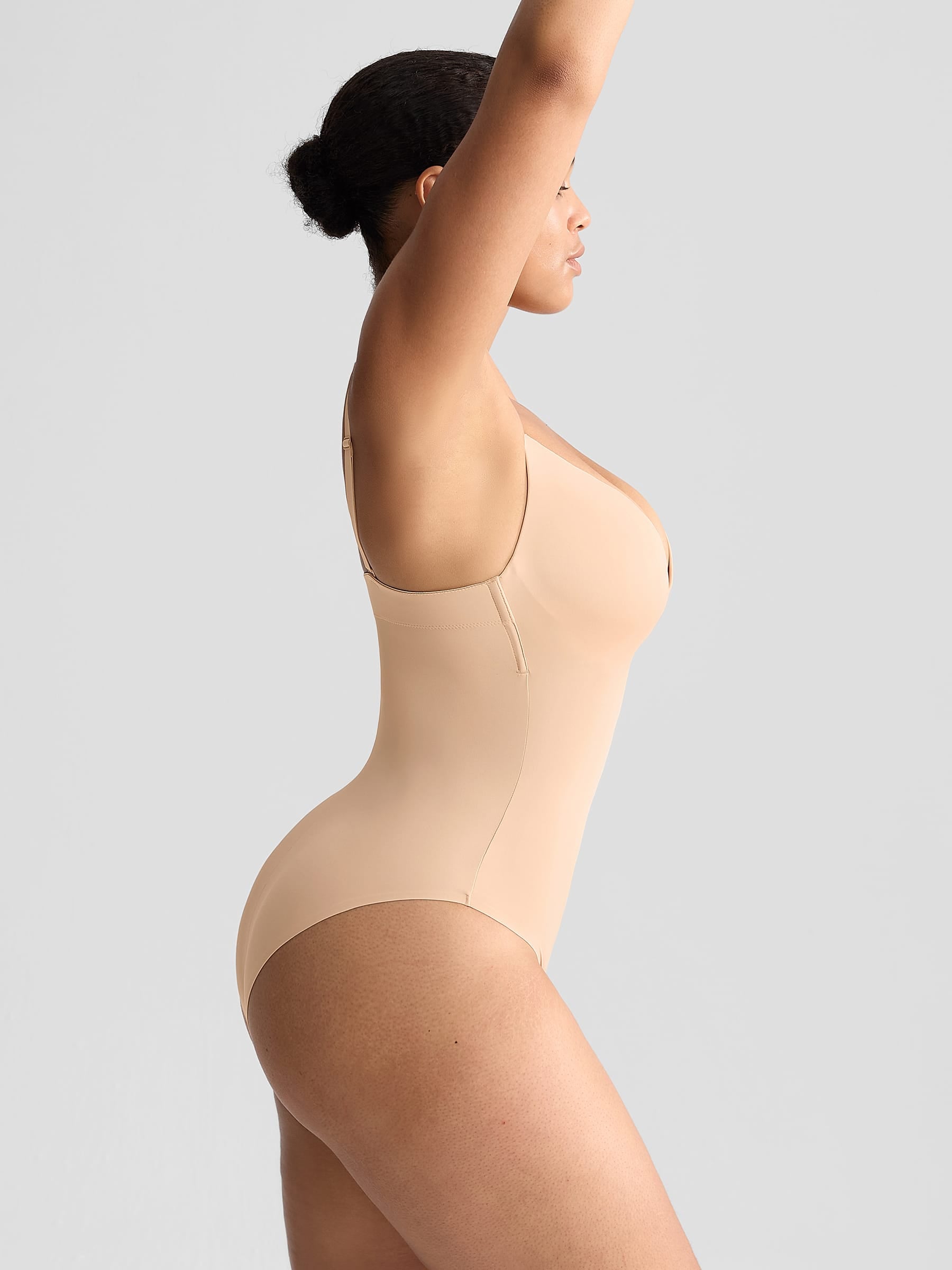 Wholesale Padded V-Neck Thong Bodysuit SPU