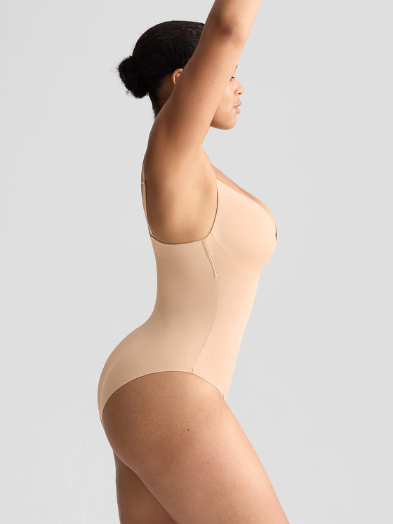 Wholesale Padded V-Neck Thong Bodysuit SPU