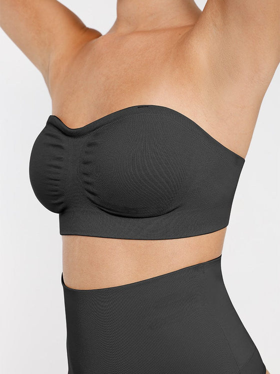 Wholesale Seamless Strapless Wireless Breast Support Bra with Removable Cup Pad
