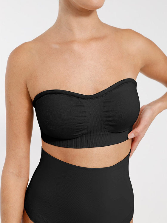 Wholesale Seamless Strapless Wireless Breast Support Bra with Removable Cup Pad