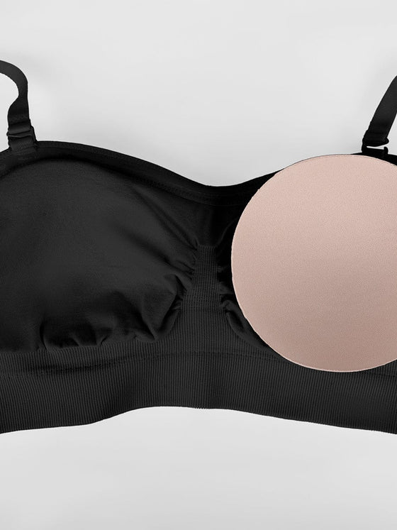 Wholesale Seamless Strapless Wireless Breast Support Bra with Removable Cup Pad